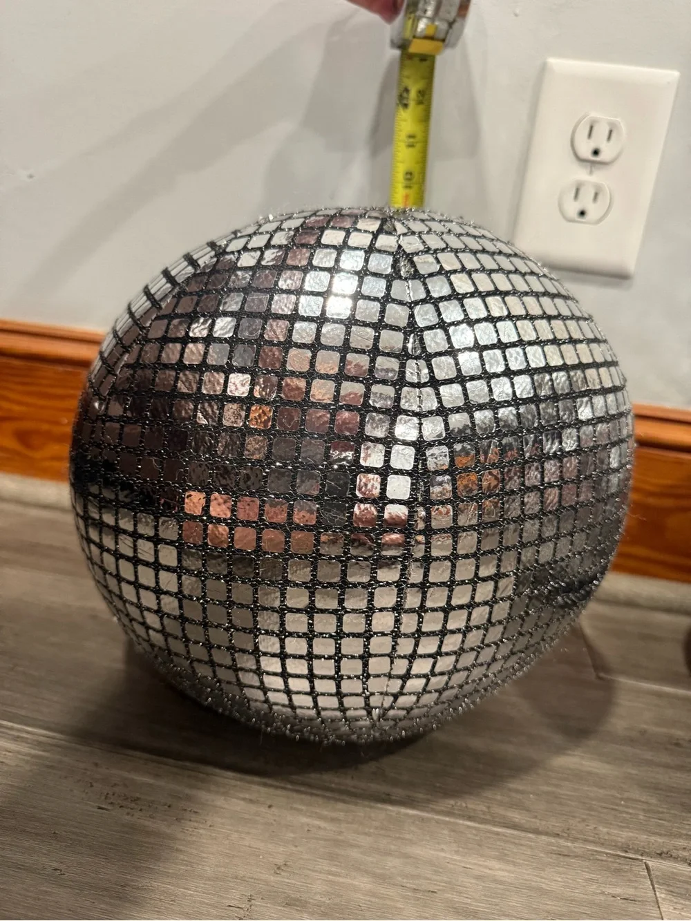 Silver Sequin Pouf Ottoman/Couch Pillows-Disco Balls.